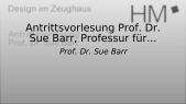 thumbnail of medium Antrittsvorlesung Prof. Dr. Sue Barr, Professur für Fotografie, Fakultät für Design